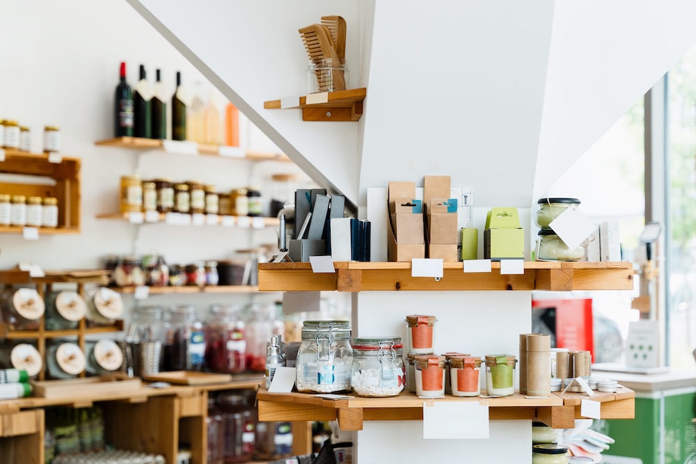Interior of a Zero Waste shop