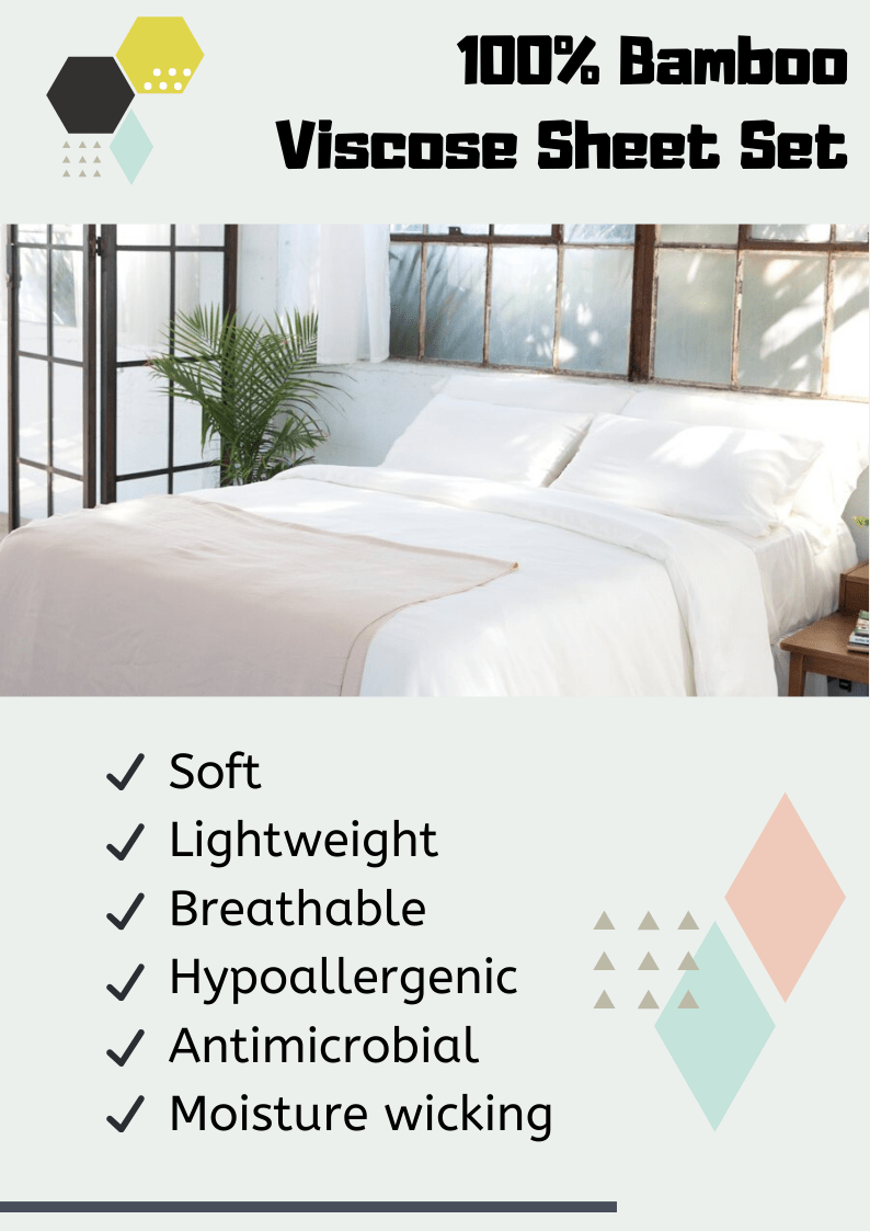 Crafted from 100% bamboo viscose, our signature sheet sets are designed for the ultimate blend of comfort and luxury. Like many high-end luxury sheet sets, they are incredibly lightweight and silky soft to the touch. They can be used in all seasons thanks to their highly breathable fabric and well-known hypoallergenic characteristic. Each set contains 1 fitted (2 for split king size), 1 flat, and 2 pillowcases.