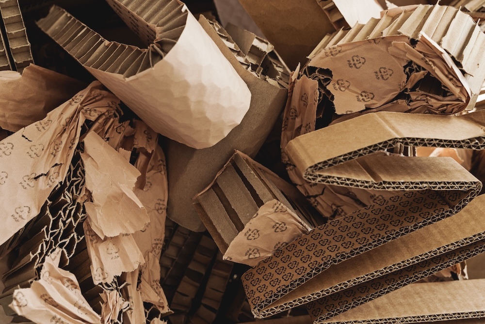 sustainable materials like cardboard
