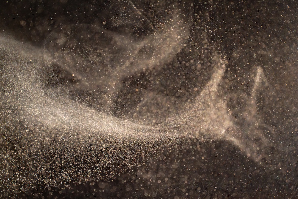particles floating around in the air