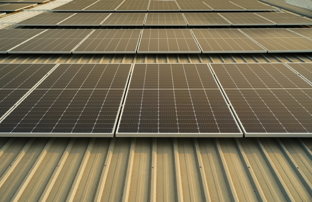 solar panels installed on a rooftop
