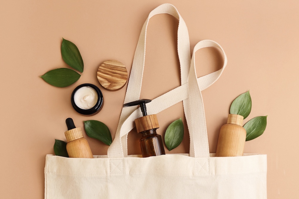 eco-friendly and plastic-free products on a table