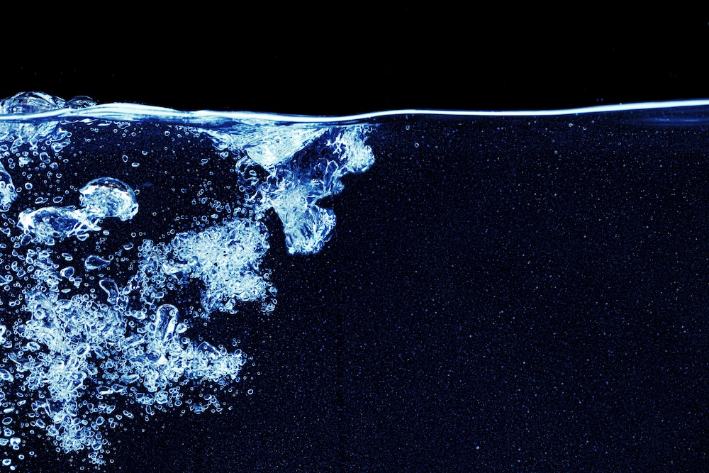water isolated on a background with a deep splash