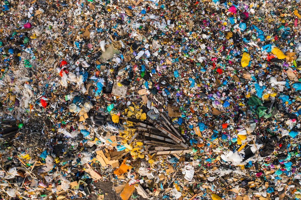 plastic garbage polluting and causing ecological catastrophes