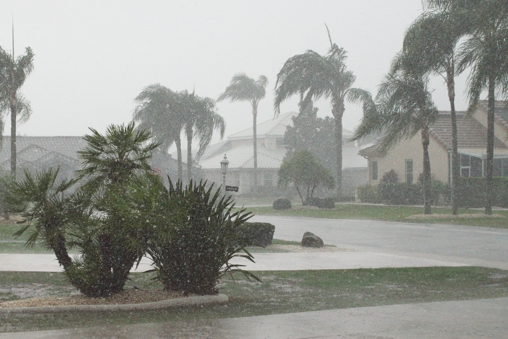 Florida homes getting hurricane rain downpour