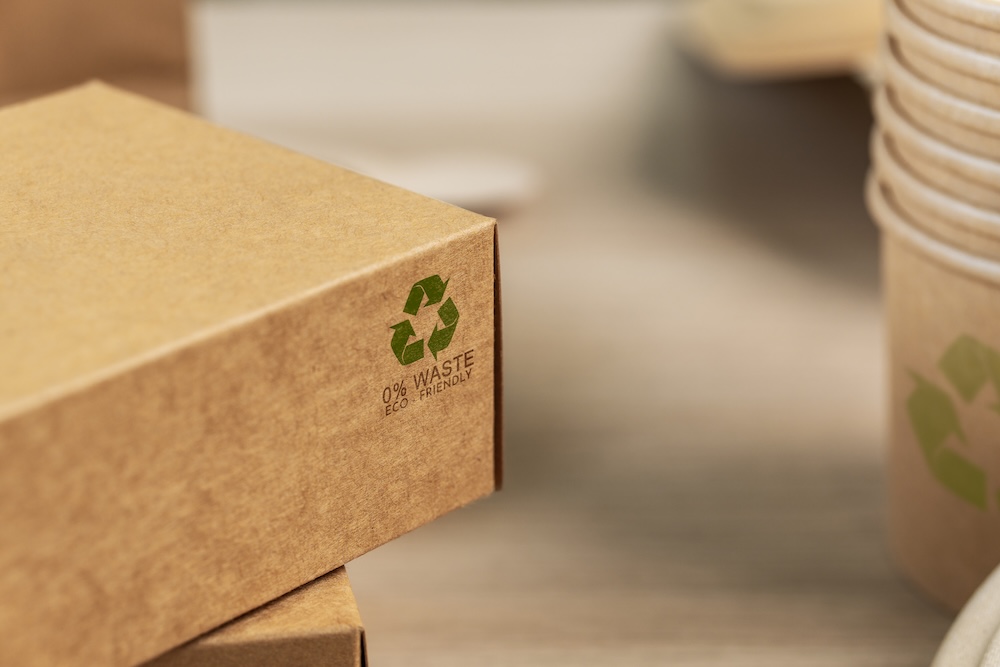 zero waste packaging made out of recyclable plastic-free waste