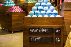 Skincare products without packaging