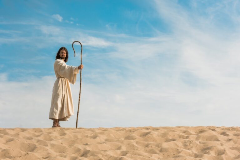 man holding cane