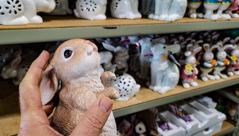 easter decorations at store