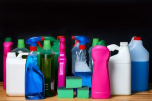 refillable bottles for cleaning and other supplies