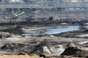 large coal mine with excavation