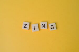wood letters spelling zinc
