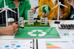people discussing environmental data