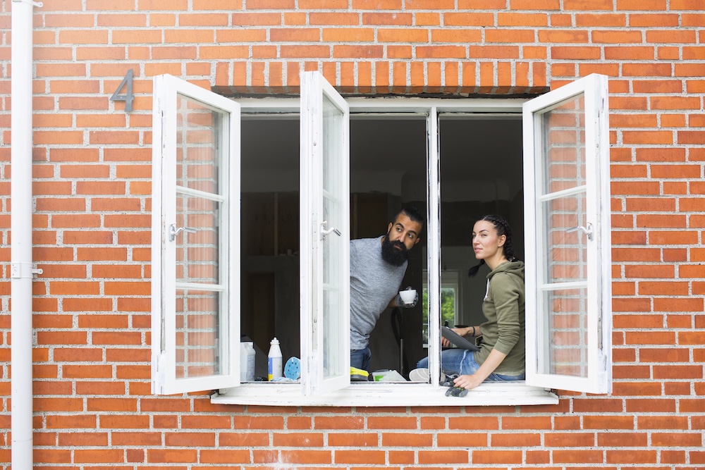 couple admiring upgrade windows