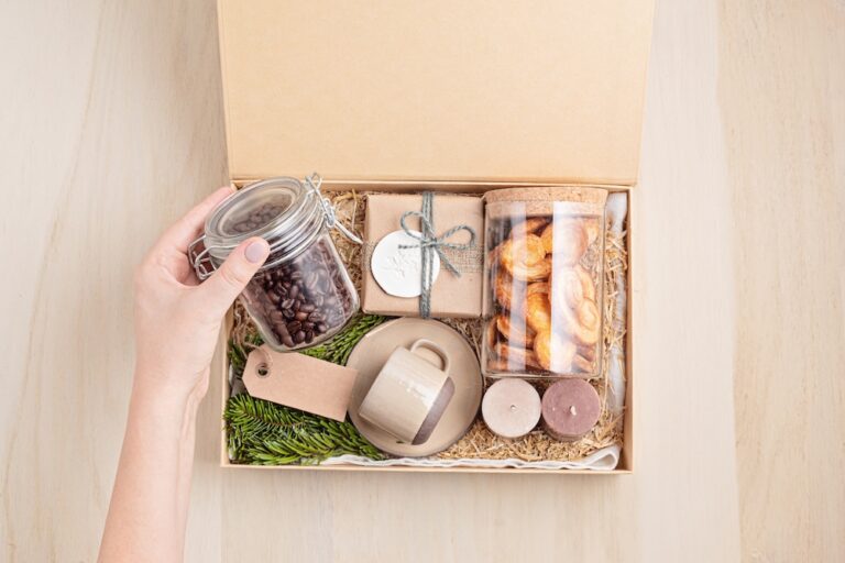 No waste care package with reusable packaging