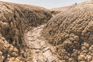 dried soil erosion unusable