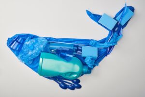 whale figure made out of plastics