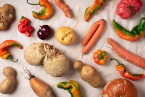 imperfect produce vegetables with cosmetic issues