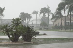 Florida homes getting hurricane rain downpour