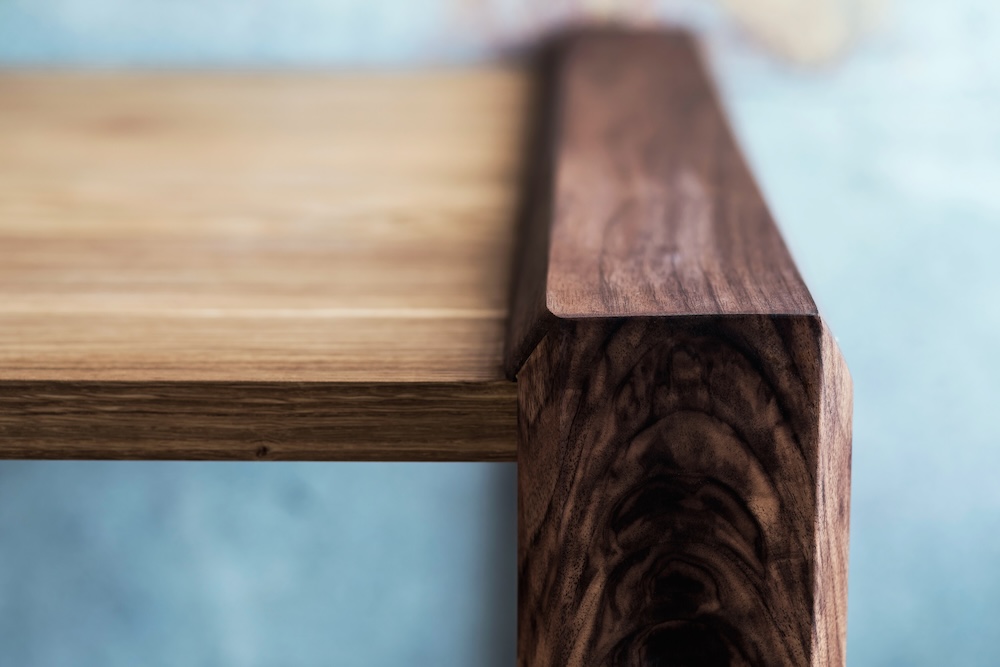 Stylish modern wood table